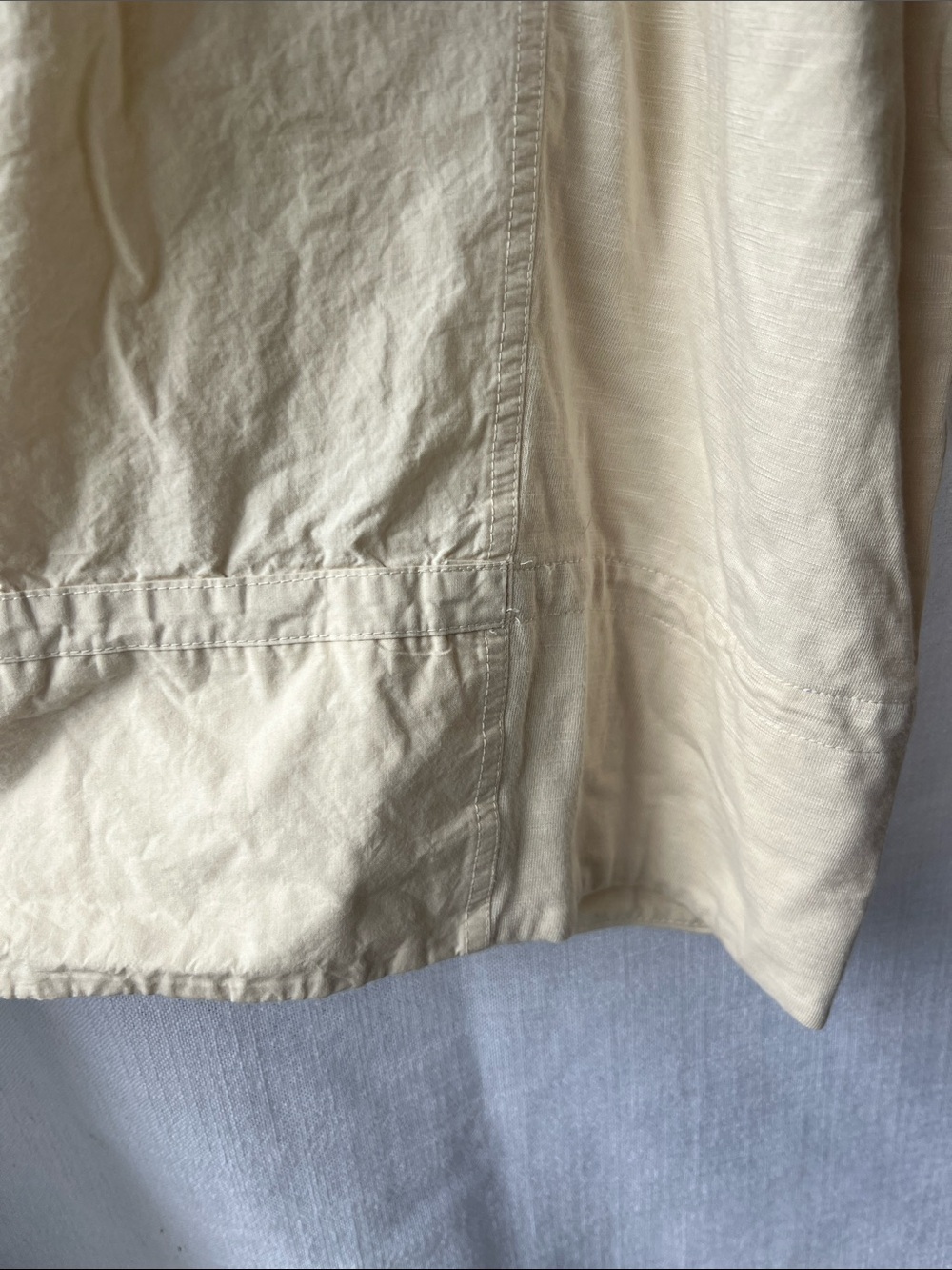 Anthropologie Daily Practice Women's Cream Wide-Leg Pull-On Pants Size Small - Picture 2 of 5